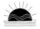 an image of rising sun in black and white on the horizon acting as a section break